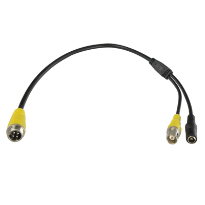Adattatore BNC - 105 mm di lunghezza - Connettore femmina aviazione - Connettore BNC maschio standard - Adatta il segnale per i videoregistratori - Per telecamere mobili X-Security