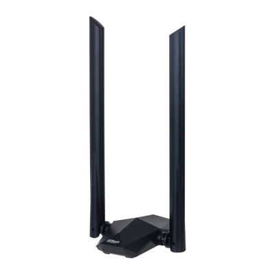 Adaptador Wi-Fi DAHUA - Frecuencia 2.4GHz - 5Ghz - Wi-Fi 6 IEEE802.11 a/n/ac/ax - Conexión USB 3.0 - Ganancia 5dBi / Omnidireccional