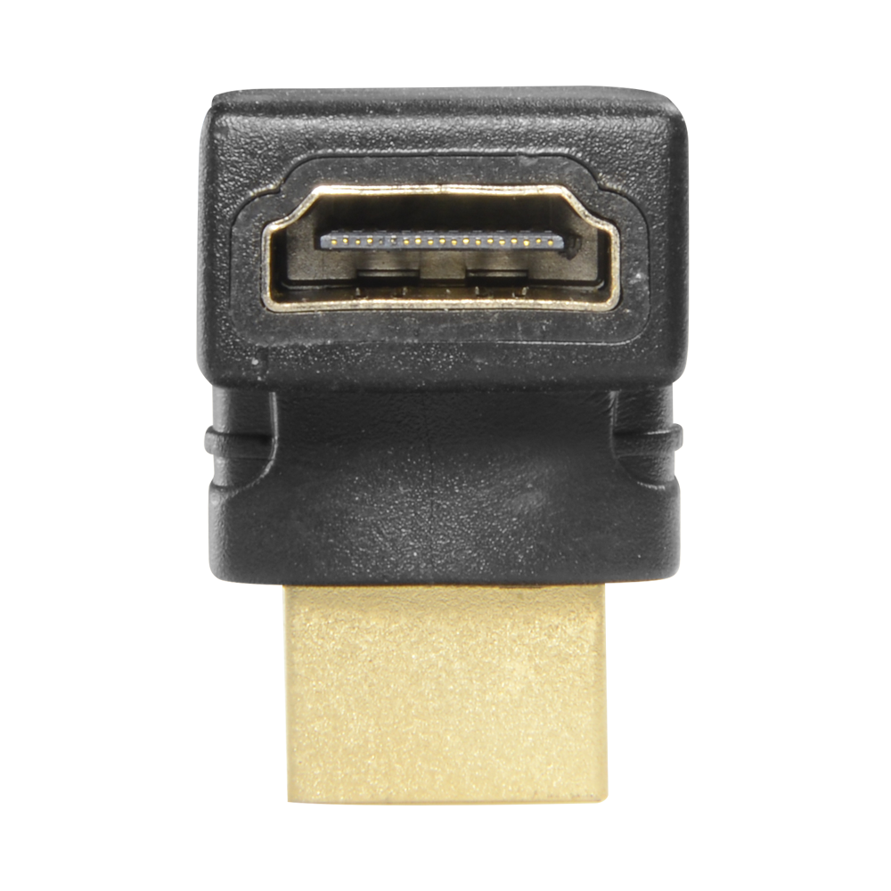 HDMI adapter - HDMI 1.3 - Angled 90° - HDMI type A male - HDMI type A female - Anti-corrosion connectors