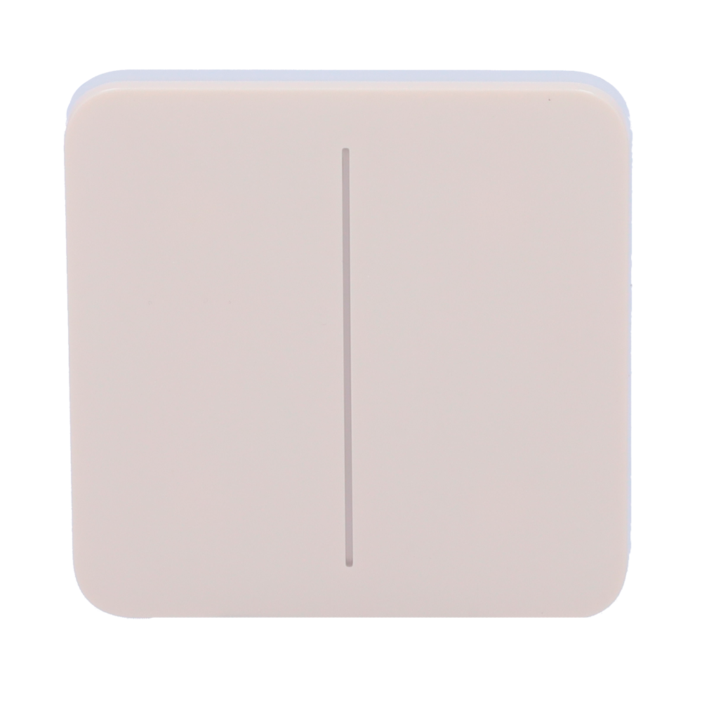 Ajax - LightSwitch SoloButton - Touch panel for double light switch - Compatibility with AJ-LIGHTCORE-2G - LED backlight - Touchless touch panel - Ivory color