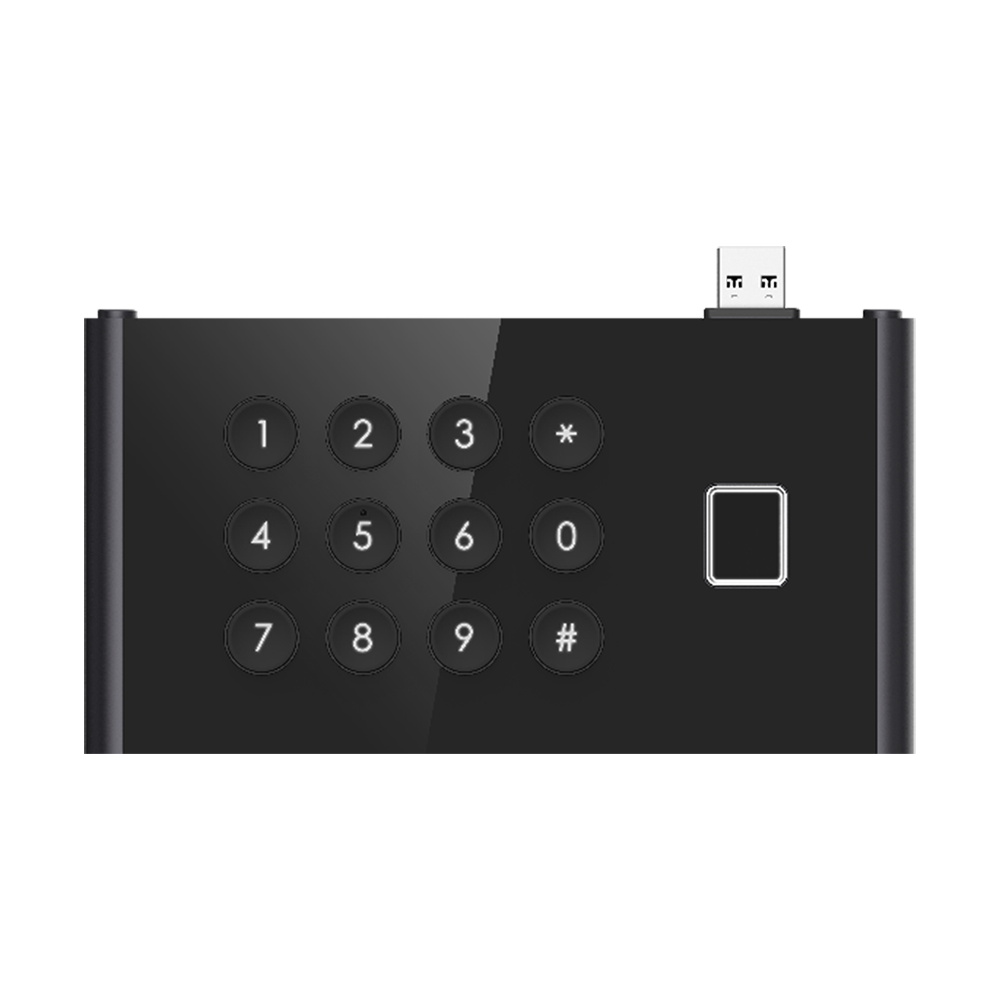 Módulo periférico - Añade teclado físico - Conexión USB - Apertura con huella y PIN - Apto para exterior IP65 - Compatible con DS-KD9403
