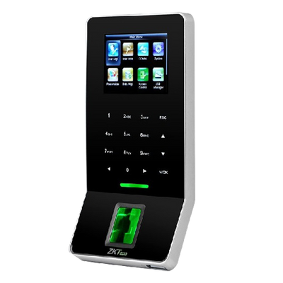 Controllo della presenza e accesso - Sensore BioID di impronta digitale, PIN e scheda EM - 3.000 impronte | 30.000 registri - TCP/IP, USB, RS485, Wiegand e relè - Adatta per interni - Software ZKBioTime 8