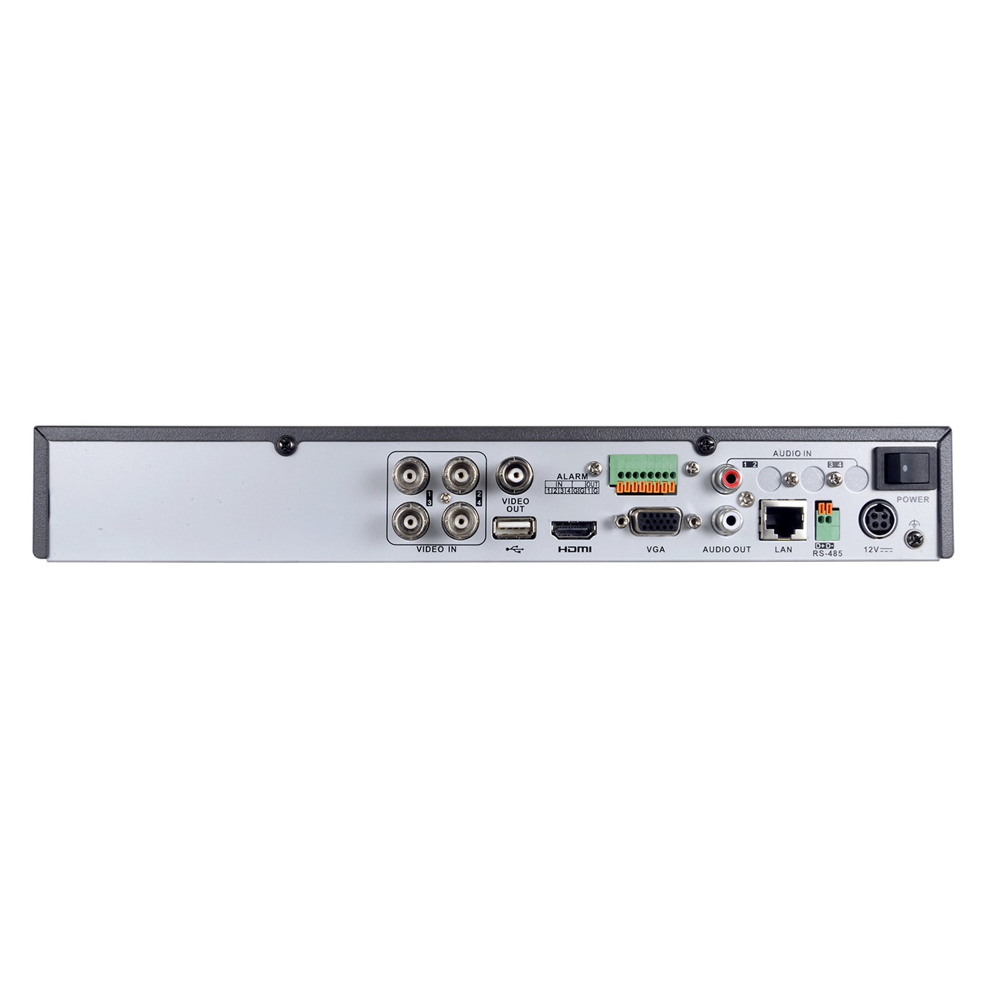 Videoregistratore 5n1 Safire H.265+ - Risparmia spazio e larghezza di banda - 4 CH HDTVI / HDCVI / AHD / CVBS / 1 IP - 4Mpx LiteHDTVI/1080p (12FPS) - Uscita HDMI Full HD, VGA e BNC (CVBS) - Allarmi (4/1) | 1 CH audio / 1 HDD