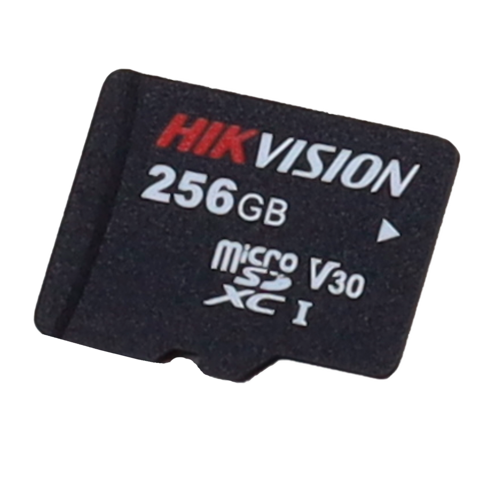 Scheda di memoria Hikvision - Tecnologia 3D TLC NAND - Capacità 256 GB - Classe 10 U3 V10 - Più di 3000 cicli di lettura/scrittura - Adatto per dispositivi di Videosorveglianza