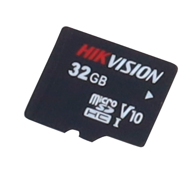 Scheda di memoria Hikvision - Tecnologia 3D TLC NAND - Capacità 32 GB - Classe 10 U1 V10 - Più di 3000 cicli di lettura/scrittura - Adatto per dispositivi di Videosorveglianza