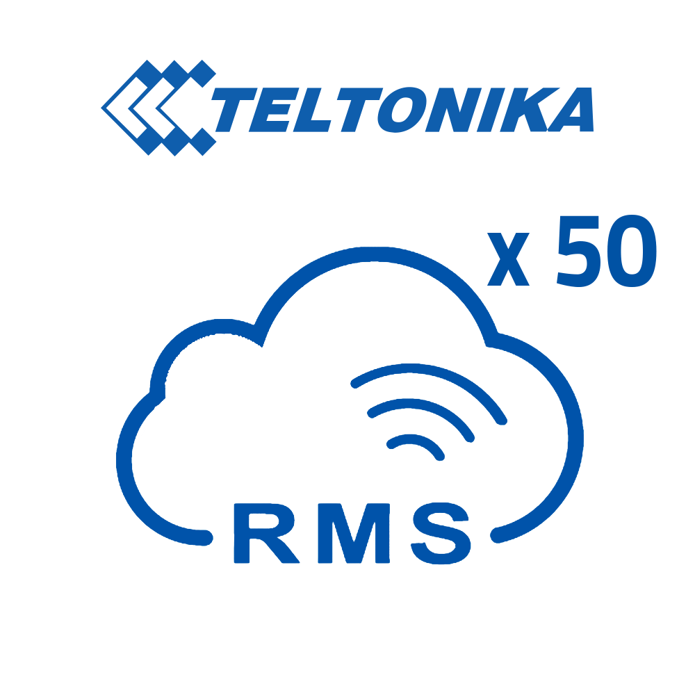 Licenze Piattaforma Teltonika RMS - Pack di 50 Licenze (Crediti) - Monitoraggio remoto Router Teltonika - Configurazione remota Router Teltonika - Gestione Telnet / SFTP / SSH / HTTP / HTTPS - 1 La licenza consente la gestione di 1 router per 1 mese