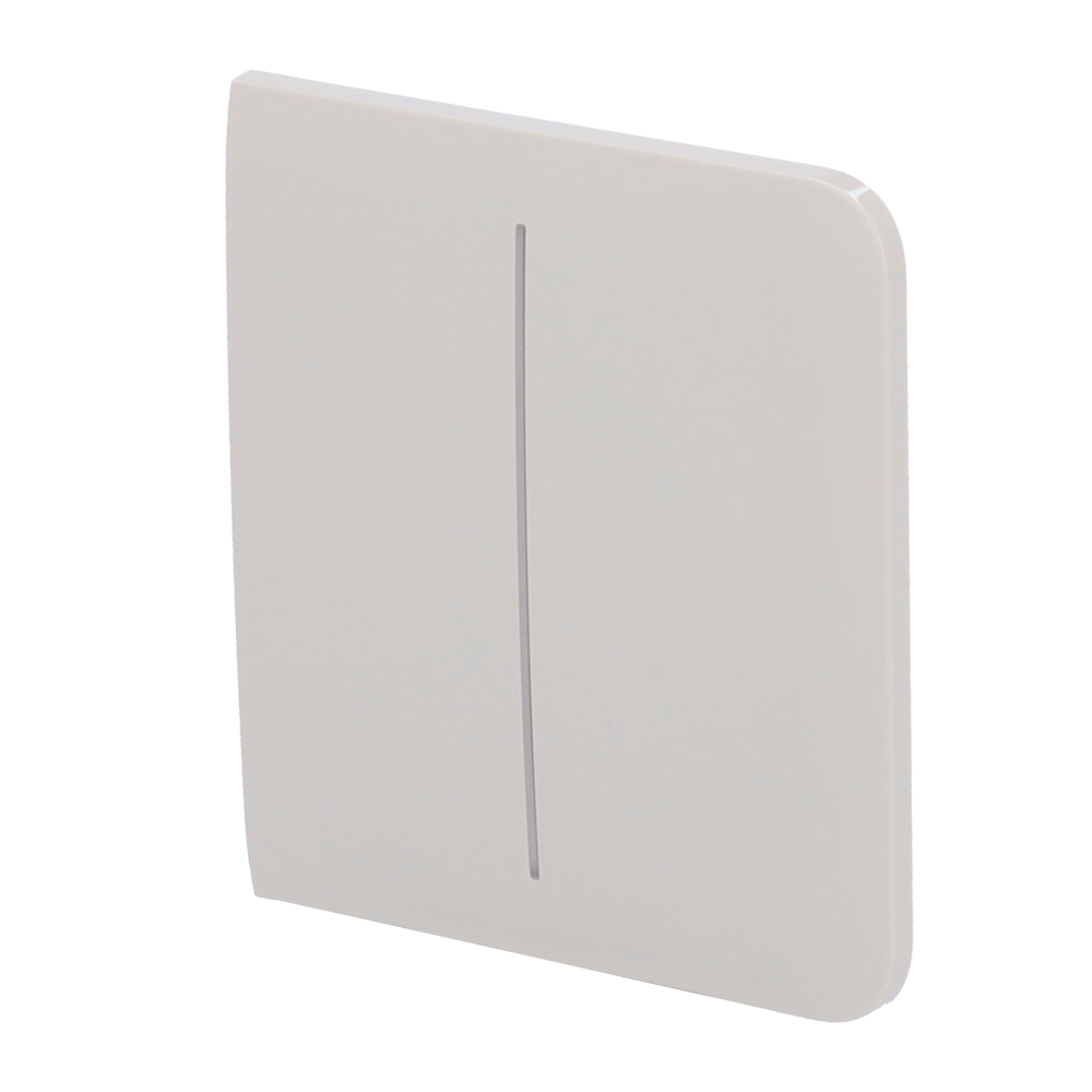 Ajax - LightSwitch SideButton - Pannello tattile per doppio interruttore della luce - Compatibile con AJ-LIGHTCORE-2G - Retroilluminazione a LED - Pannello tattile laterale senza contatto - Colore grigio ostrica