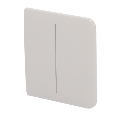 Ajax - LightSwitch SideButton - Pannello tattile per doppio interruttore della luce - Compatibile con AJ-LIGHTCORE-2G - Retroilluminazione a LED - Pannello tattile laterale senza contatto - Colore grigio ostrica