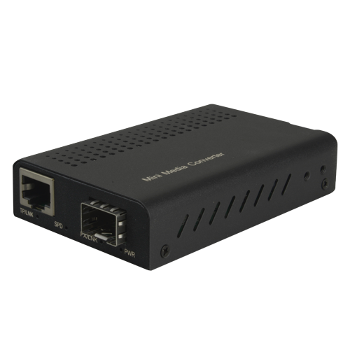 Media Converter - 1x Ethernet RJ45 - 1x SFP - Gigabit - 10/100/1000 Base-TX - Small Size