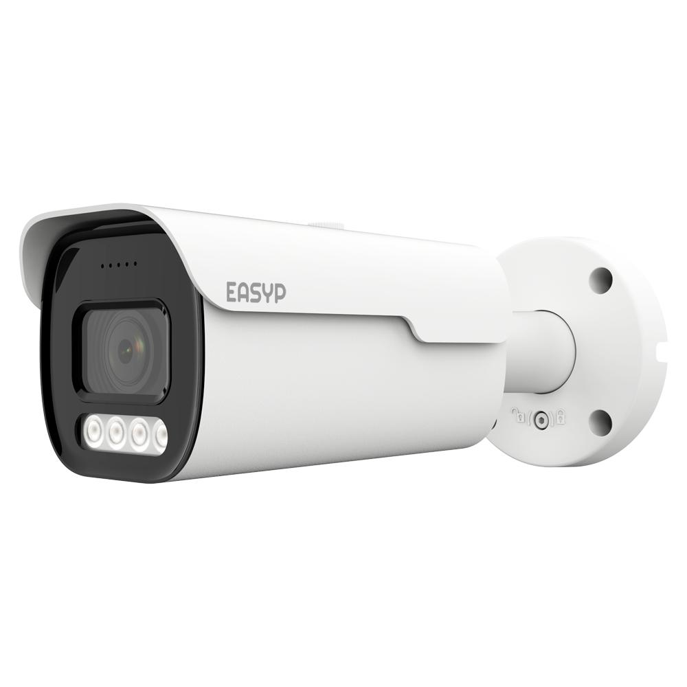 EASY-P - Cámara Bullet IP AI - Resolución 4 Megapíxel (2688x1512) - Lente Motorizada 2.7~13.5 mm | IR 40m - AI: Clasificación de humano - Impermeabilidad IP67 | PoE (IEEE802.3af) | P2P
