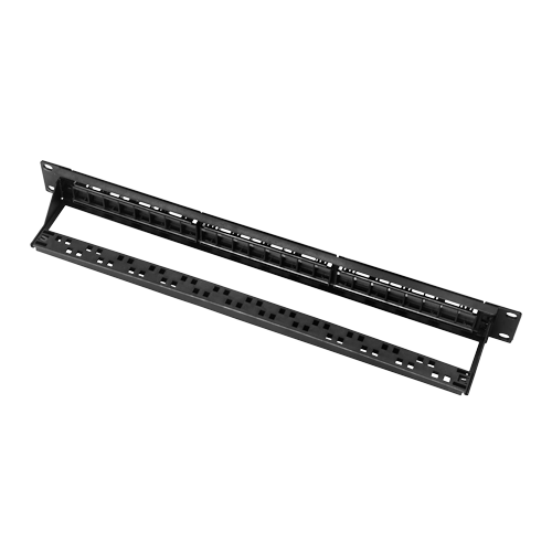 Panel ciego de 24 puertos UTP/RJ45 - Formato rack 1U - Sin electrónica - Tamaño 1U para fácil instalación - IDC dual: 110 IDC y Krone IDC - Incluye organizador de cables