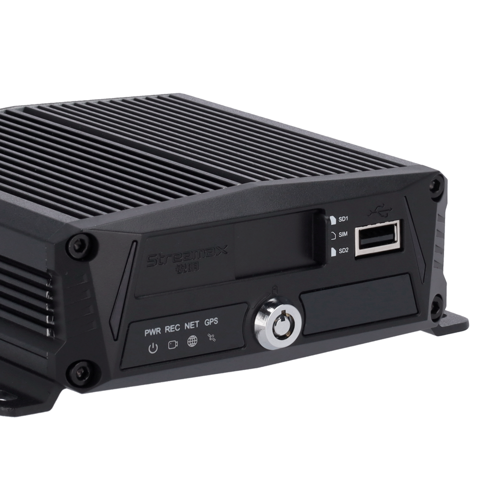 Streamax - AIBOX 5.0 4CH AHD + 2CH IP - Resolución hasta 1080P - Audio bidireccional - Posicionamiento GPS - Comunicación 4G