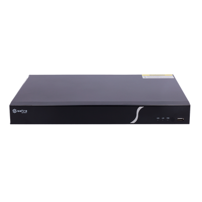 Safire Smart - Videoregistratore NVR per telecamere IP gamma A1 - 16CH video / Compressione H.265+ - Risoluzione fino a 8Mpx / Larghezza di banda 160Mbps - Uscita HDMI 4K e VGA / 2HDDs - Riconoscimento facciale / Ricerca intelligente