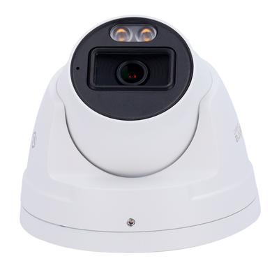 Safire Smart - Telecamera Turret IP gamma I1 con Deterrenza attiva - Risoluzione 8 Megapixel (3840x2160) - Ottica 2.8 mm | MIC & Speaker | Dual light 40m - IA: Classificazione di persone e veicoli - Waterproof IP67 | PoE (IEEE802.3af)