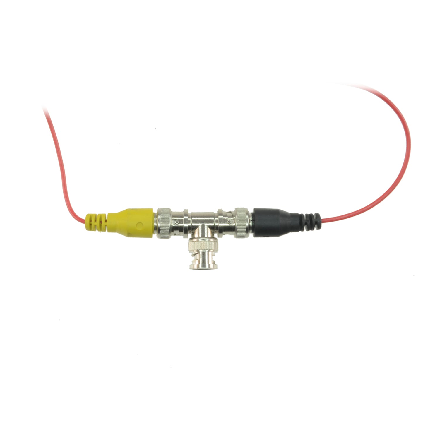 Connettore SAFIRE tipo "T" - BNC maschio - 2 BNC femmina - 30 mm (Fo) - 10 mm (An) - 10 g