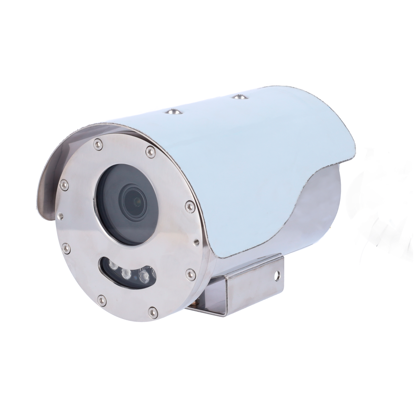 Telecamera IP Explosion Proof 8 Mp - 1/2.7" Progressive Scan CMOS - Ottica motorizzata 2.8 -12 mm AF - IR LED Portata 50 m - Alloggiamento in acciaio inox 304 resistente alla corrosione - Impermeabilità IP68