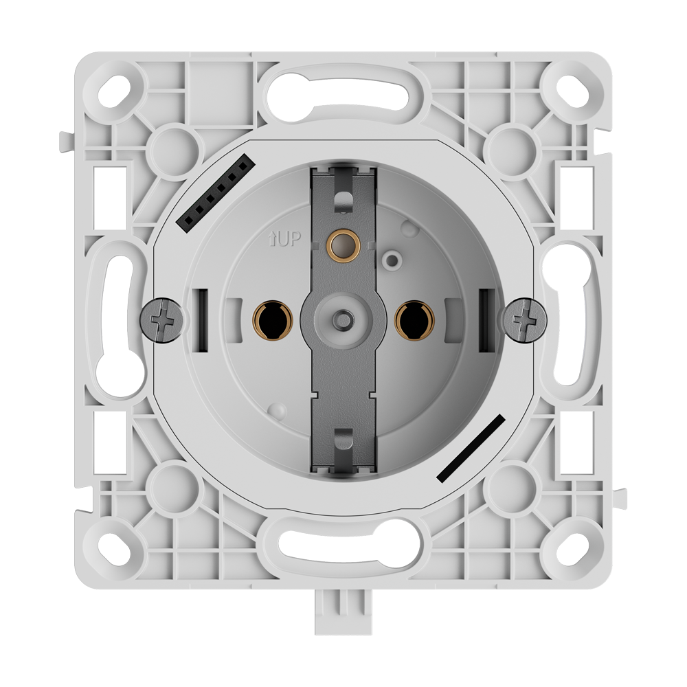 Relé para enchufe inteligente tipo F - Inalámbrico 868 MHz Jeweller - Alcance de comunicación hasta 1100 m - Alimentación 230 V AC 50 Hz - Control a través de un móvil o manualmente - Monitor de consumo eléctrico