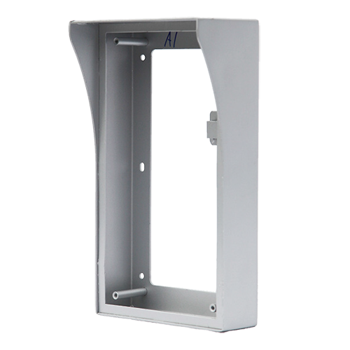 Supporto di superficie - Specifico per videocitofoni - Compatibile con VTO2000A-(X) - Doppio modulo - 262mm (Al) x 150mm (An) x 81mm (Fo) - Realizzato in acciaio / Richiede VTOF002