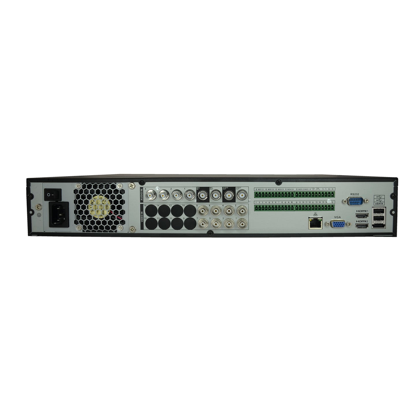 Registratore Universale HDCVI/CVBS/IP - 8 CH video / 8 IP / 4 CH audio - 1080P (25FPS) - Input / Output Allarmi - Uscita BNC, VGA e HDMI Full HD - Ammette 4 hard disk