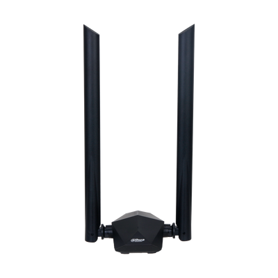 Adaptador Wi-Fi DAHUA - Frecuencia 2.4GHz - 5Ghz - Wi-Fi 6 IEEE802.11 a/n/ac/ax - Conexión USB 3.0 - Ganancia 5dBi / Omnidireccional