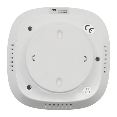 Rilevatore PIR per soffitto - Wireless - Antenna interna - Indicatore LED batteria scarica - Rilevamento 360º, senza angoli morti - Alimentazione 2 batterie AA 1.5 V LR6