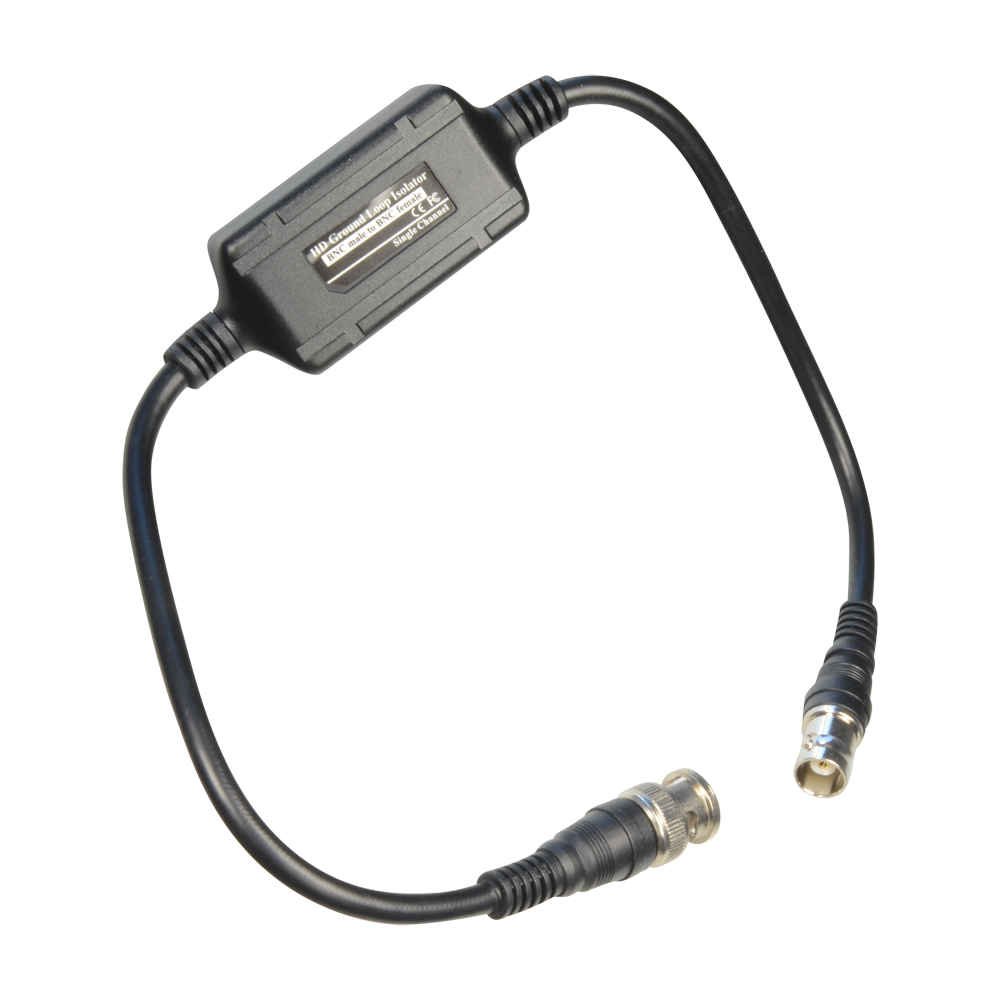 Isolante scarico a terra - BNC maschio - BNC femmina - 430 mm di lunghezza - Elemento passivo - Ottimizzato per lo streaming video HD