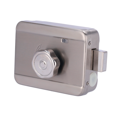 Serratura superficie elettromeccanica - Modo apertura Fail Safe (NC) - Adatta per installazioni senza perforazioni - LED di stato - chiusura automatica programmabile - Cilindro incluso con chiavi - Innowatt