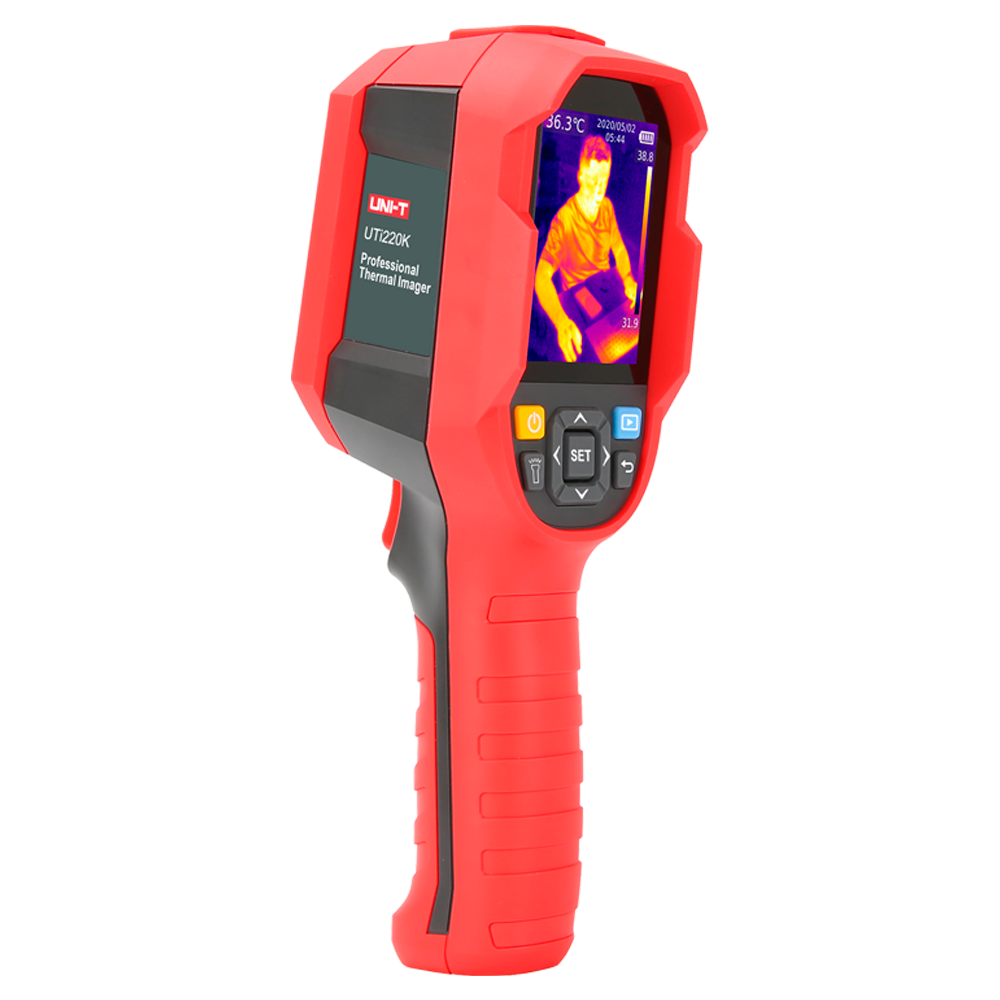 Telecamera termografica portatile Dual - Misurazione della temperatura in tempo reale - Risoluzione termica 200x150 | Precisione ±0.5ºC - Sensibilità termica ≤100mK - Monitoraggio su monitor esterno tramite PC
