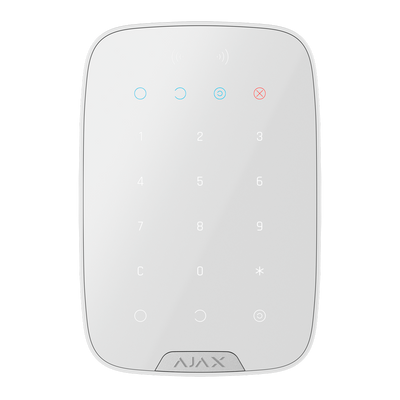 Tastiera indipendente con lettore - Alimentazione 4 pile Panasonic AA 1.5 V - Bidirezionale - Senza fili 868 MHz Jeweller - Armati, parziali armati, disarmati ed emergenza - Certificato grado 2