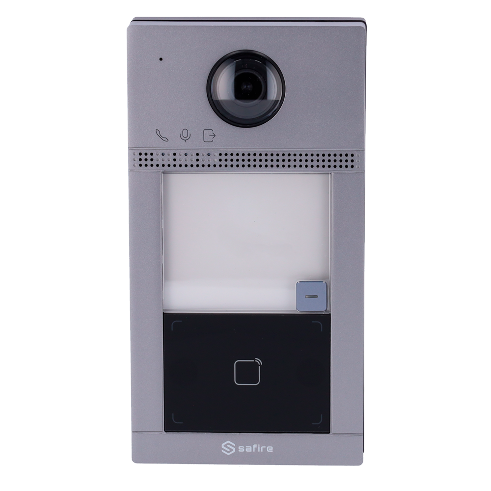 Videoportero IP WiFi - Cámara de 2 Mp | Audio bidireccional - Apertura con tarjeta MF de 2 relés - App móvil con o sin monitor - Acero inoxidable antivandálico - PoE estándar | Superficie montanosa
