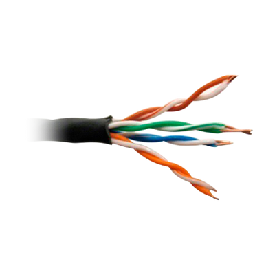 Cavo UTP - Categoria 5E - Bobina da 305 metri - Conduttore OFC, purezza 99.9% rame - Diametro 5.5 mm - Copertura speciale per esterno
