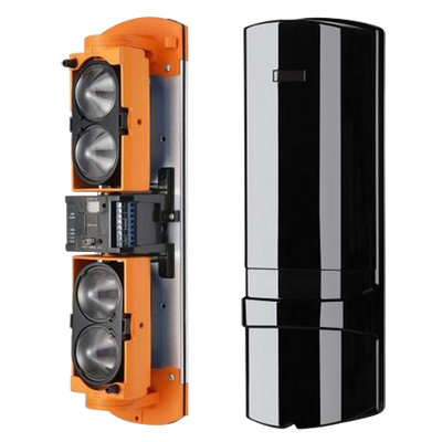 Rilevatore di barriera a infrarossi - Cablaggio | 4 raggi | Funzione AND e OR - Distanza max. di rilevamento 250 / 750 m - Elevata capacità di configurazione - Tamper | Uscita relé | LED Display - Alimentazione 12~24VDC/VAC - Innowatt