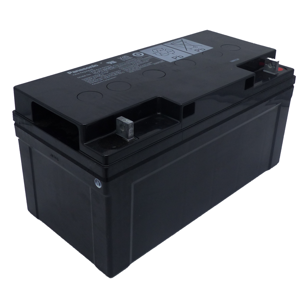 Panasonic - Batteria ricaricabile - Tecnologia piombo-acido AGM - Voltaggio 12 V / Capacità 65 Ah - 175 x 350 x 166 mm / 23.5 kg - Per backup o uso diretto