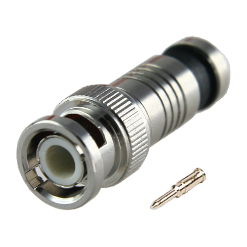 Connettore - BNC rapido a compressione - Compatibile con RG59 e CON115CRIM - 38 mm (Fo) - 10 mm (An) - 11 g