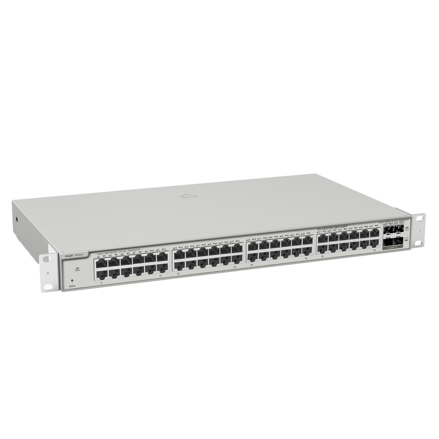Reyee Switch Cloud Layer  2+ - 48 porte RJ45 Gigabit - 4 porte SFP Gigabit - Static LAG/DHCP Snooping/IGMP Snooping/Port Mirroring - VLAN/Port Isolation/STP/RSTP/ACL/QoS - Server DHCP/Rotte statiche
