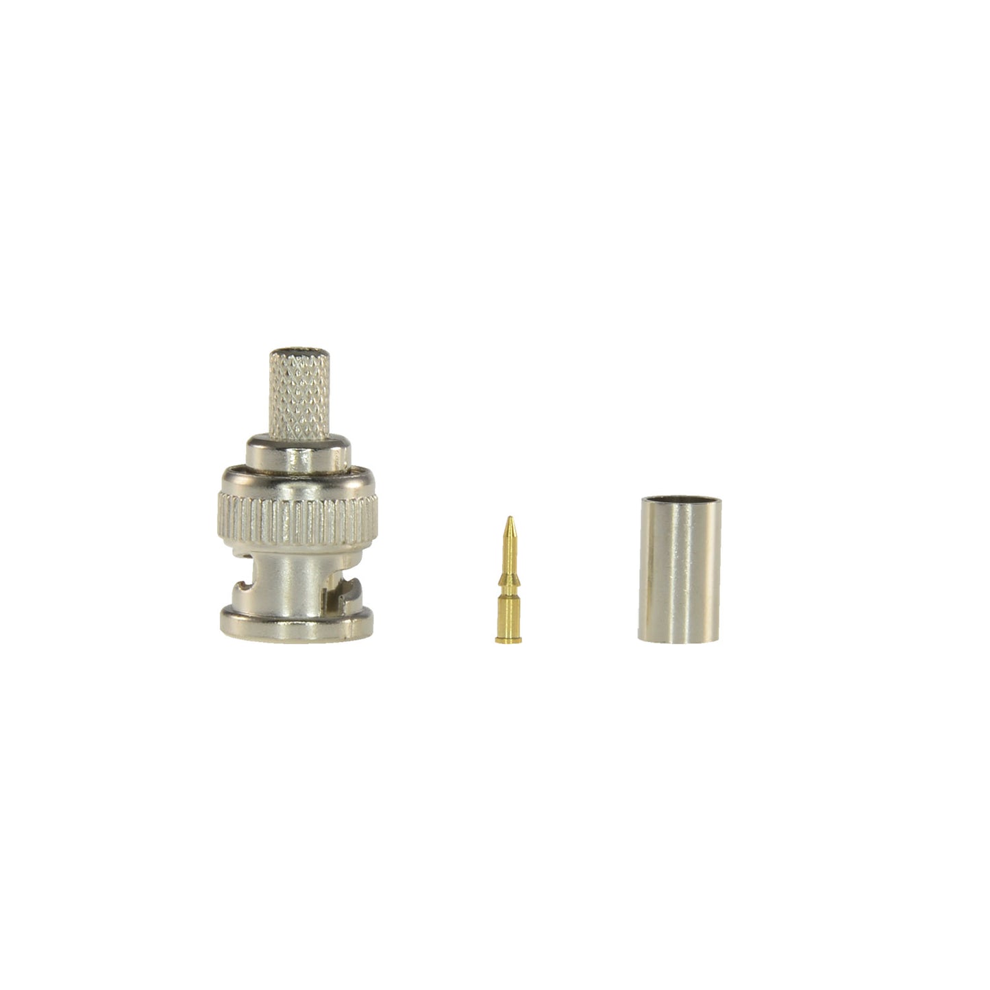 Connettore - BNC da crimpare - Compatibile con RG59 - 25 mm (Fo) - 10 mm (An) - 5 g