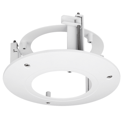 Supporto di arresto - Per telecamere dome - Adatto per esterni - Colore bianco - Carica massima 1.5Kg - SECC e PC