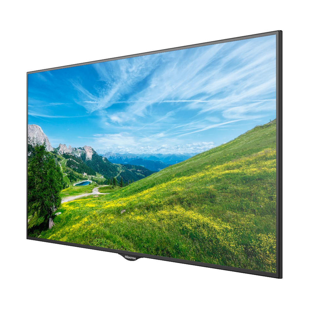 Monitor HISENSE DLED 4K 43" | Serie M - Valido per qualsiasi soluzione Digital Signage - Risoluzione 3840x2160 - Ingresso HDMI, DVI, VGA, DP, USB, RS232 - Angolo di visione di 178° - Audio | Altoparlanti integrati