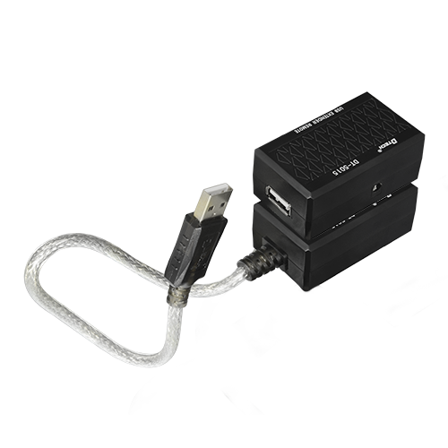Estensore USB per cavo UTP - 1 emittente USB a RJ45 - 1 ricevitore RJ45 a USB - Lunghezza massima 60 m - Plug and Play