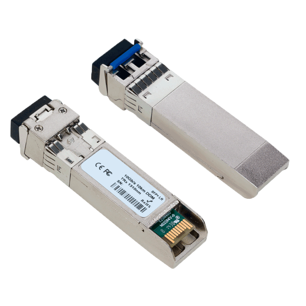 Modulo Transceiver SFP+ - Lunghezza d'onda 1310 nm - Fibra Monomodale - Connettore LC duplex - Distanza massima 10 km - 10Gbps - 10GBASE-LR