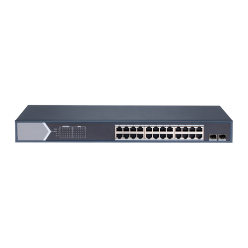 Switch PoE Safire - 24 porte PoE + 2 Gigabit SFP - Velocità 10/100/1000 Mbps - 30 W per porta 802.3af/at / Massimo 370W - VLAN/Port Isolation/STP/RSTP/QoS - Static LAG/Port Mirroring