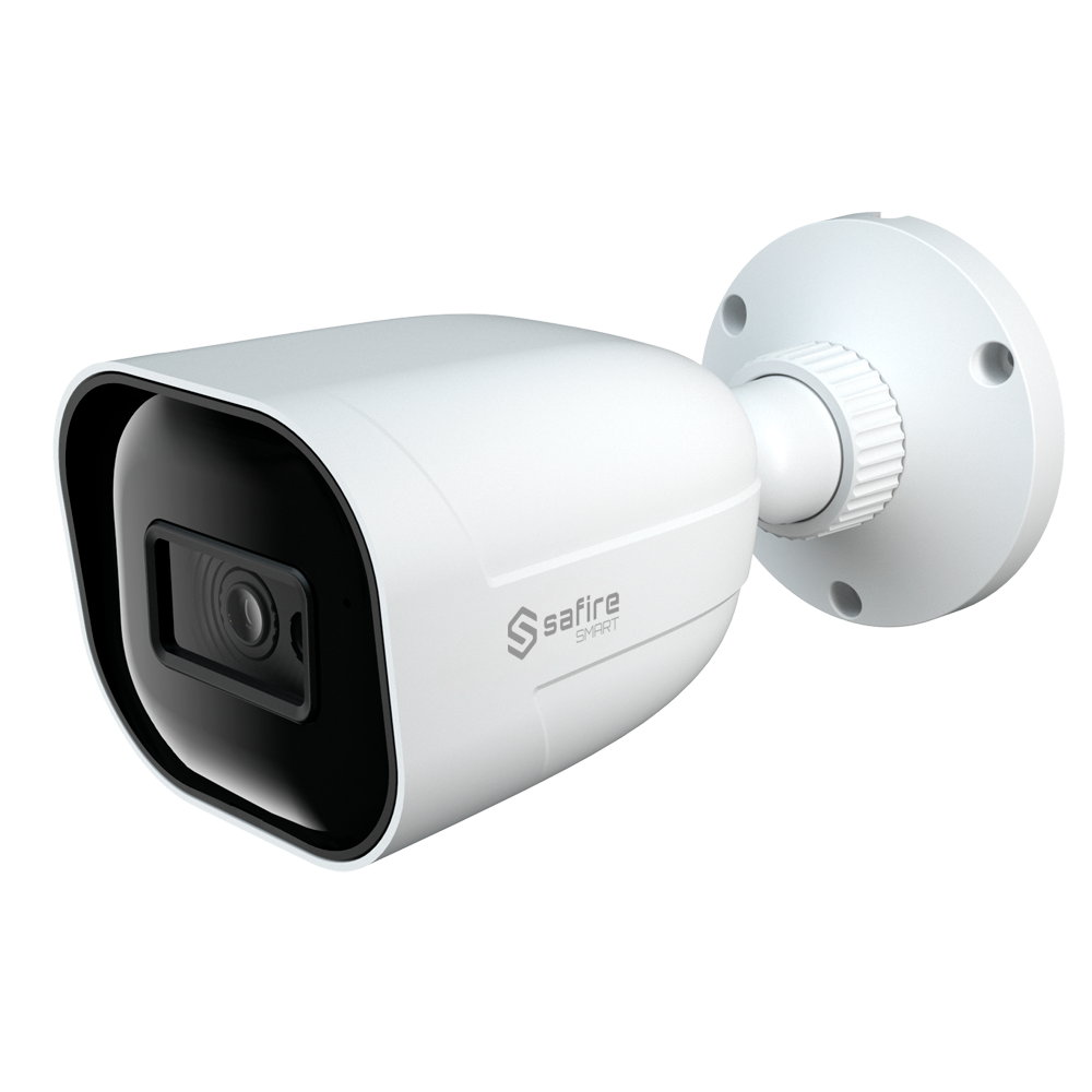 Safire Smart - Cámara Bullet 4 en 1 Rango B1 - 5 Mpx ( (2560x1936) , 1/2.5" CMOS - Lente 3.6 | Alcance IR 30 m - DWDR, HLC, BLC, AGC - Resistente al agua IP67