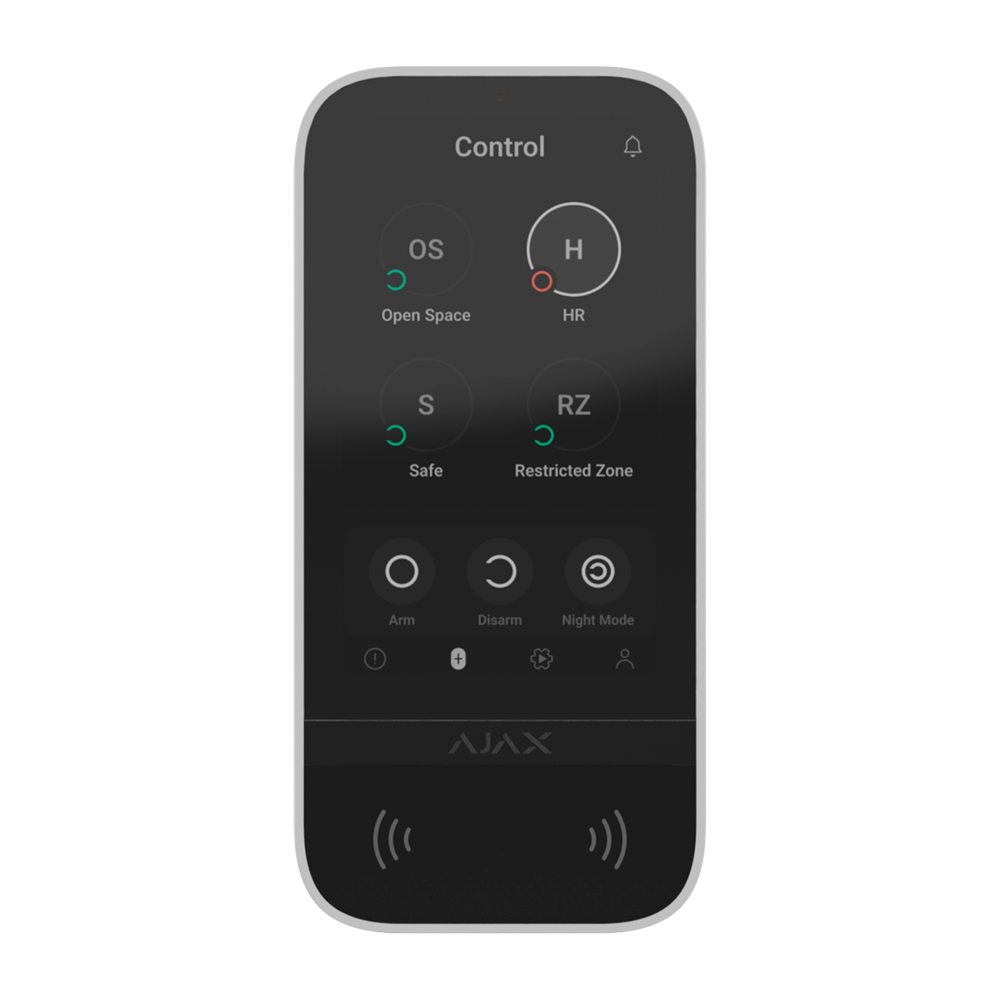 Tastiera touch screen e RFID