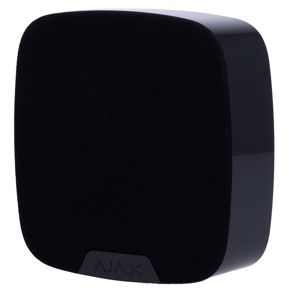 Modulo vocale wireless - Senza fili 868 MHz Jeweller - Pressione sonora massima 103 dB - Alimentazione 4 pile CR123A 3.0 V - Ottimizzazione della voce tramite AI - Staffa con vite di fissaggio