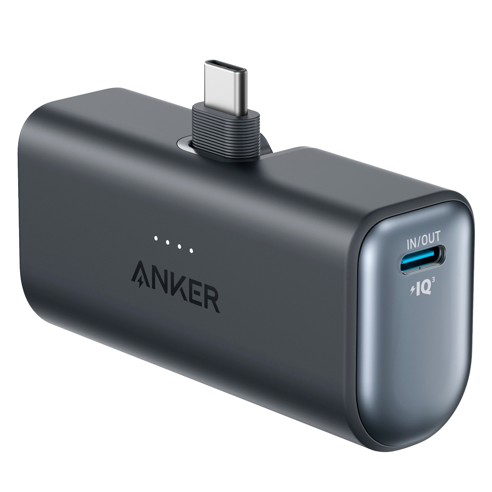 Anker mini Power bank - Capacidad 5000mAh - Entradas Conector USB-C, USB-C - Salidas Cable integrado, USB-C - Cable integrado: USB-C - Carga rápida PD22.5W