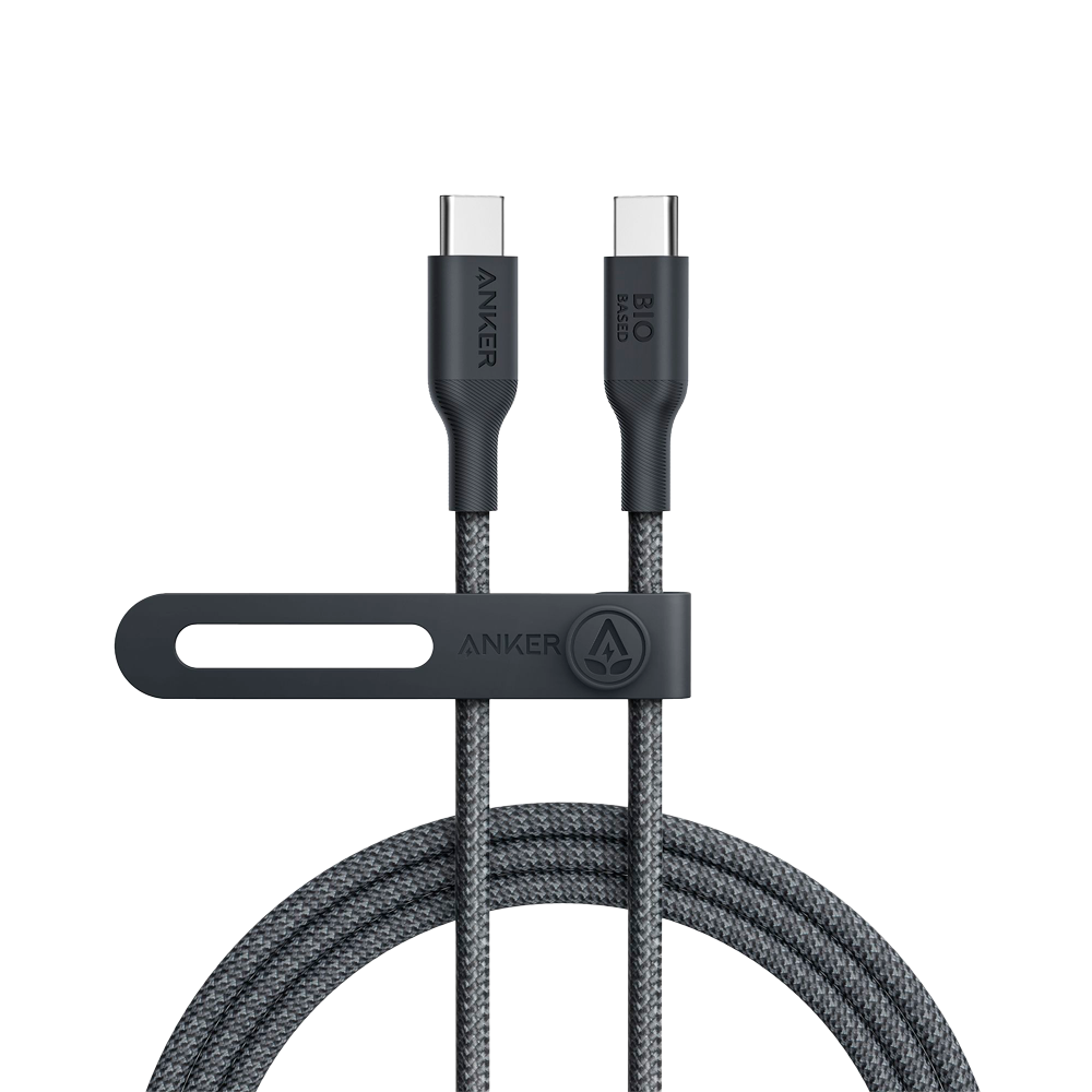 Anker - Cavo USB2.0  - Da USB-C a USB-C - Cavo intrecciato in bio-nylon - Lunghezza 1.8m - Colore nero