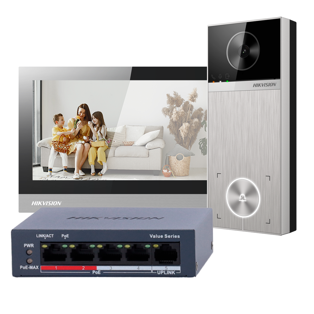 Kit videocitofonico 4 Mpx