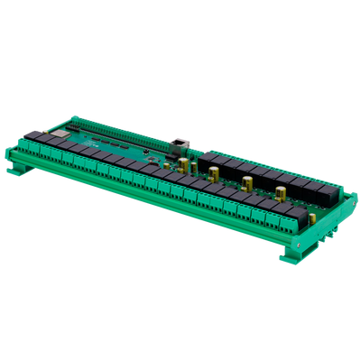 Módulo de adquisición y control de datos - 32 entradas digit. / 32 salidas de relé (NA/NC) - Protocolos: Modbus/TCP, TCP/IP, UDP, HTTP,... - Servidor web integrado - 1 puerto Ethernet 10/100 Base-TX, 1 puerto WiFi - No incluye alimentador (12VDC/1A)