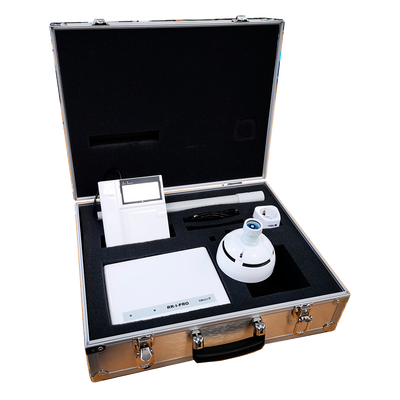 Fácil de usar (se requiere capacitación antes de la compra) - Permite probar conexiones vía radio - 1 Transceptor vía radio portátil - 1 Detector de humo vía radio - 1 Teclado