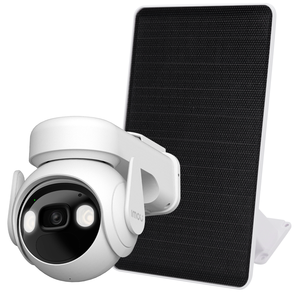 Cámara Wifi Imou 3 Megapixel - Movimiento y Seguimiento automático - Lente 3.6 mm / IR 20m / Led blanco - Detección de humanos por sensor PIR - Incluye Panel Solar 9W - Apta para exterior IP66